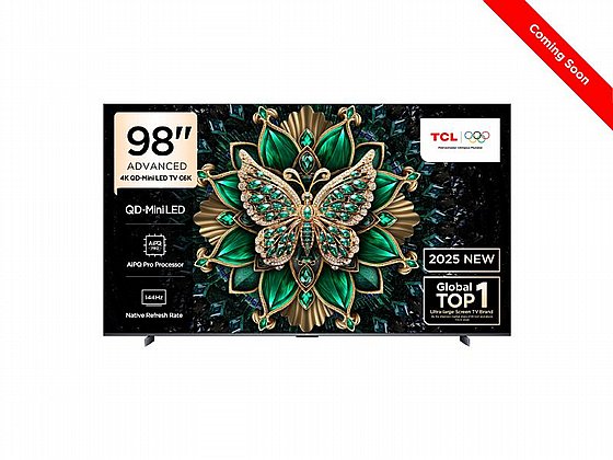 98C6K - TCL 98" Mini UHD QD-Mini Led Google TVUp to 500 Local Dimming Zones HDR 1000nit Brightness MEMC 120Hz, VRR(48-288Hz) C6|����� �����